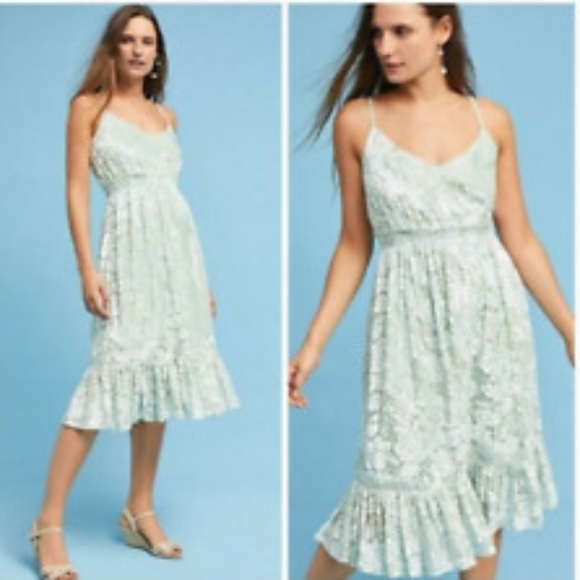 Anthropologie Dresses & Skirts - Anthropologie Hemant & Nandita Strappy Mint Dress